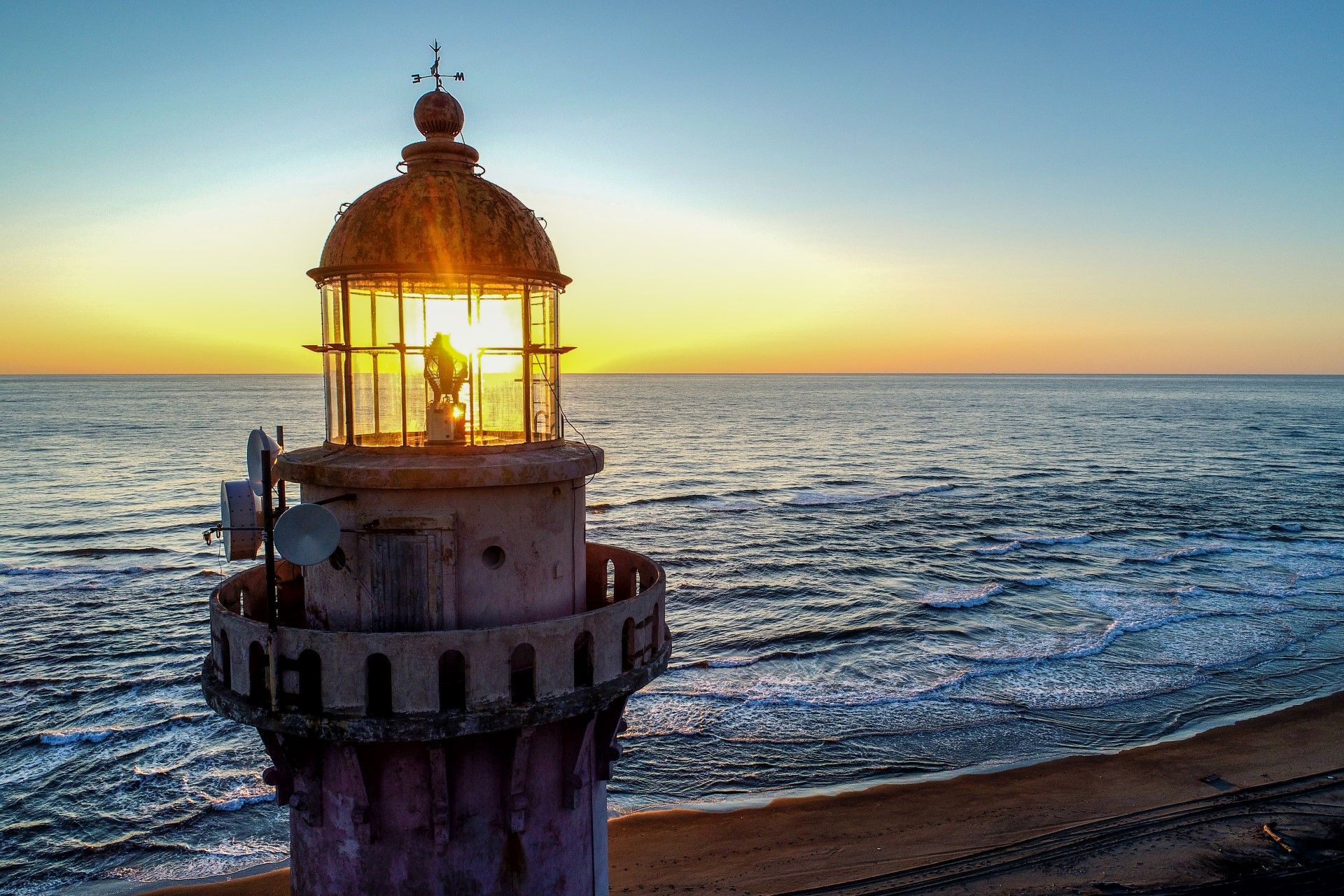 Slepikovsky cape and lighthouse